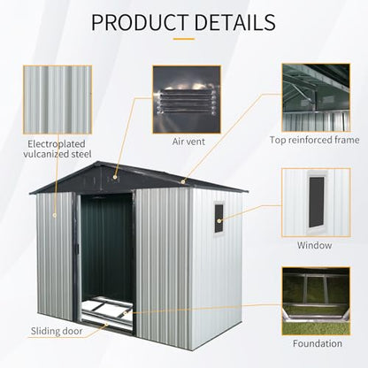 4x8 FT Outdoor Storage Shed