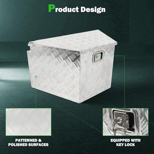 33 Inch Aluminum Diamond Plate Truck Bed Tool Box