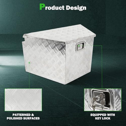 33 Inch Aluminum Diamond Plate Truck Bed Tool Box