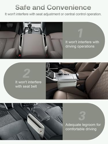 Universal Fit Premium Leather Car Seat Gap Filler Organizer