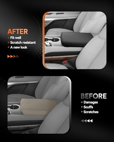 for 2026 Cadillac Vistiq Center Console Cover Armrest Box Cover for 2026+ Vistiq Accessories Console Arm Rest Protector