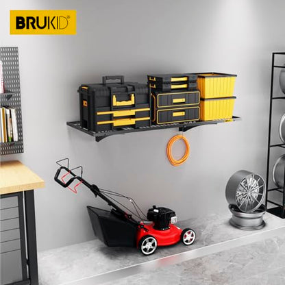 1.64x4ft Adjustable Rail Wall Garage Storage Shelf