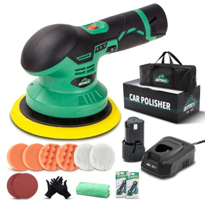 S3 Cordless Car Polisher DA Buffer with 1pc 2.0Ah Battery