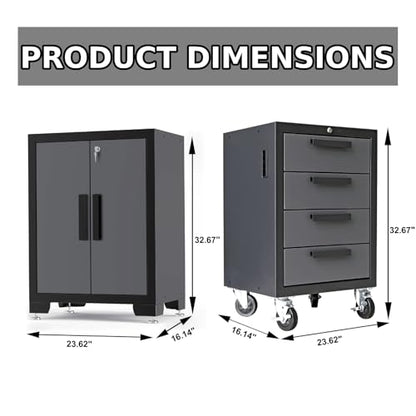 12 Piece Garage Storage Cabinet System