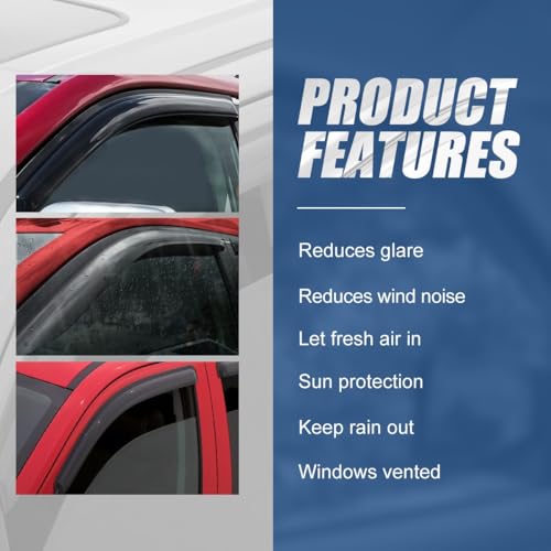 4PCS Tape On Window Visors for 1997 (4 Count)