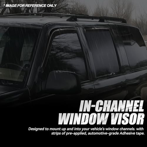 4PCS Tape On Window Visors for 1992 (4 Count)