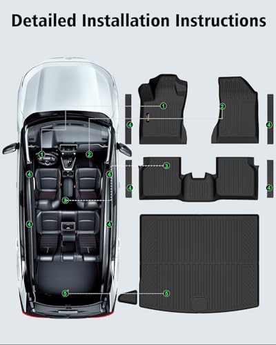 Floor Mats & Cargo Liner Custom Fit for Jeep Compass 2017
