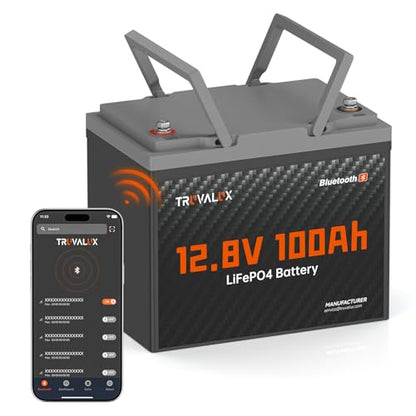 12V 100Ah LiFePO4 Lithium Battery with Bluetooth