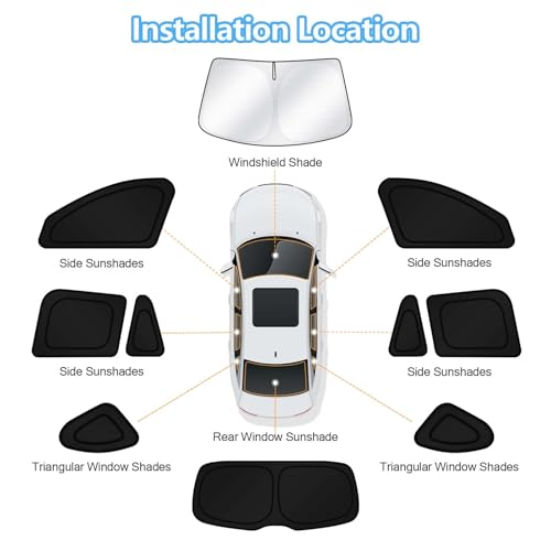 Car Window Shades for 2016 (10 Count)