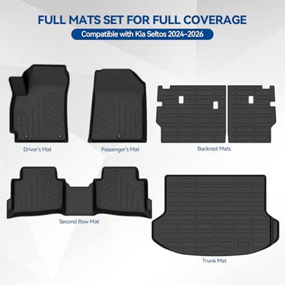 Custom Fit Floor Mats for Kia Seltos 2024 2025 2026