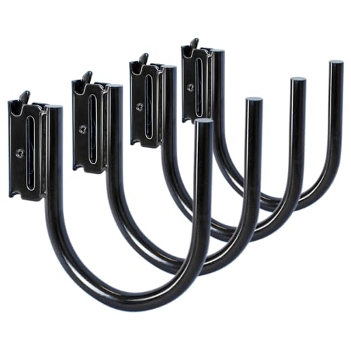 4-Pack 4-Inch J Hooks for E-Track and X-Track Rails (4 Count)