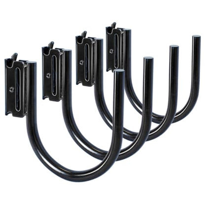 4-Pack 4-Inch J Hooks for E-Track and X-Track Rails (4 Count)
