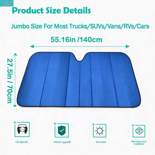 Windshield Sunshade Car Foldable UV Ray Reflector Auto Front Window Sun Shade Visor Shield Shade