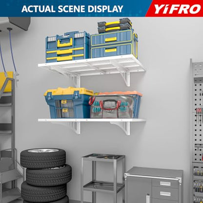 2 Pack 2x3ft Heavy Duty Garag e Wall Shelving (24 System)