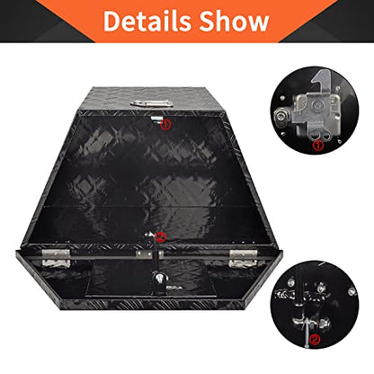29 Inch Aluminum Trailer Tongue Tool Box 5 Bar Tread Wide Utility