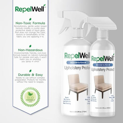 Non Toxic Fabric Protector Spray for Upholstery & Furniture (24 Fl Oz)