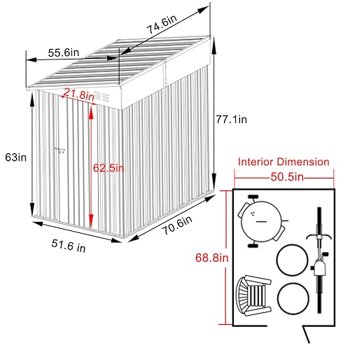 4'x6' Storage Shed
