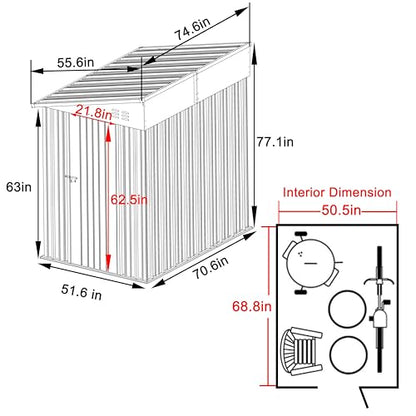 4'x6' Storage Shed