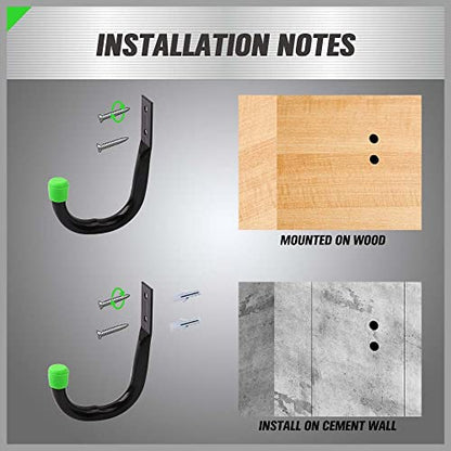SWANLAKE Heavy Duty Garage Storage Utility Hooks