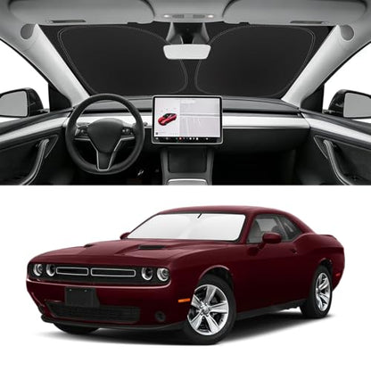 Custom Fit Windshield Sun Shade for Dodge Challenger 2015
