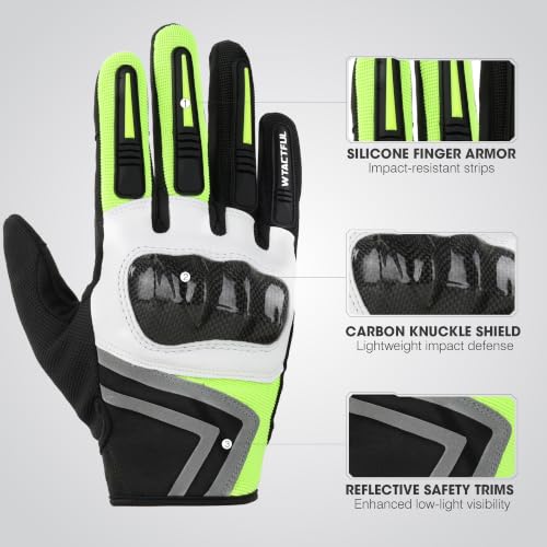 Lightweight Motorcycle Gloves for Men Touchscreen Summer