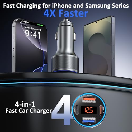 USB C Car Charger 3 Pack (3 Count)