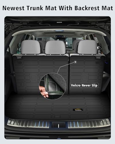 Floor Mats & Cargo Mat with Backrest Mat for Nissan Pathfinder 2022