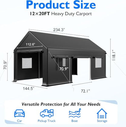 20x12 FT Heavy Duty Carport