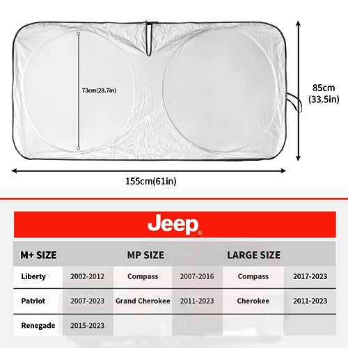 Windshield Sun Shade for Jeep Grand Cherokee 2011