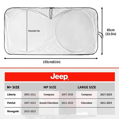Windshield Sun Shade for Jeep Grand Cherokee 2011