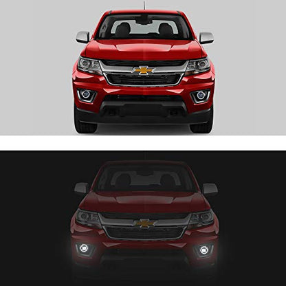 LED Fog Lights Compatible with Chevy Colorado Silverado Camaro Tahoe