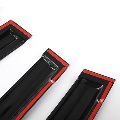 Outside Mount Window Visors Rain Guards for Honda Civic 4Dr Sedan 2012 (4 Count)