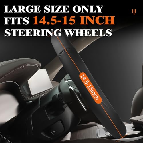 Car Leather Steering Wheel Cover