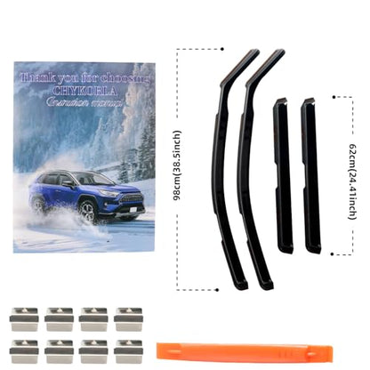 in Channel Rain Guards Fit for 2021 2022 2023 2024 2025 2026 Chevrolet (4 Count)