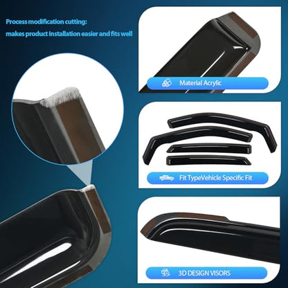 in Channel Rain Guards for Hyundai Elantra 2021