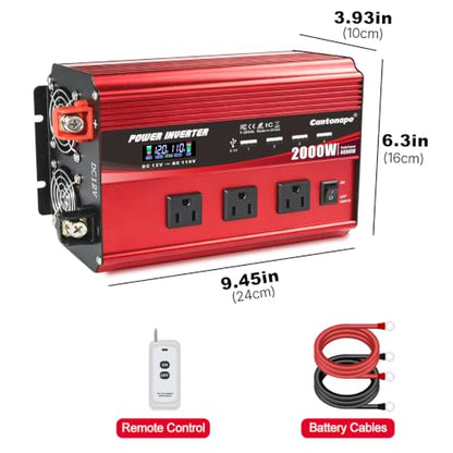2000W Power Inverter 12V to 110V