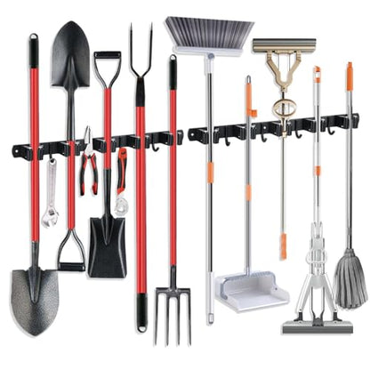 2 Pack Broom Hanger and Mop Holder (2 Count)