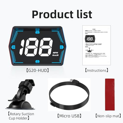 Universal Car HUD GPS Speedometer G20 Car Heads