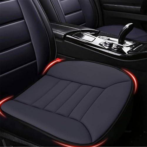 2PCS Car Seat Cushion Pad 1.2" Thick Comfort Seat Protector for Car Driver Seat Office Chair Home Use Memory Foam Seat Cushion with Non Slip Bottom