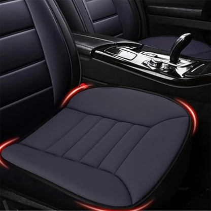 2PCS Car Seat Cushion Pad 1.2" Thick Comfort Seat Protector for Car Driver Seat Office Chair Home Use Memory Foam Seat Cushion with Non Slip Bottom