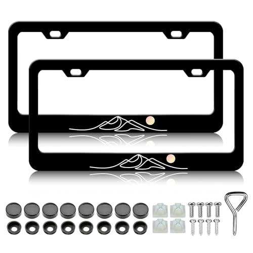 Moon Mountain License Plate Frames