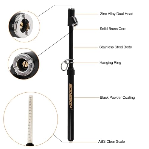 Dual Head Tire Pressure Gauge (12 Count)