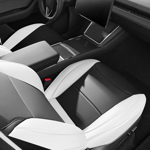 Leather Seat Covers for Tesla Model Y Juniper 2025 2026 Full Set