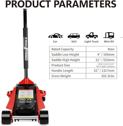 4 Ton Low Profile Floor Jack