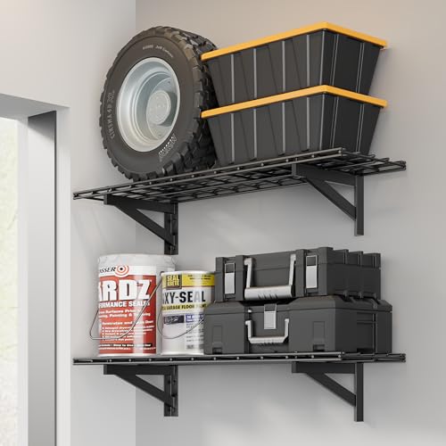2 Pack Wall Mounted Garage Shelving