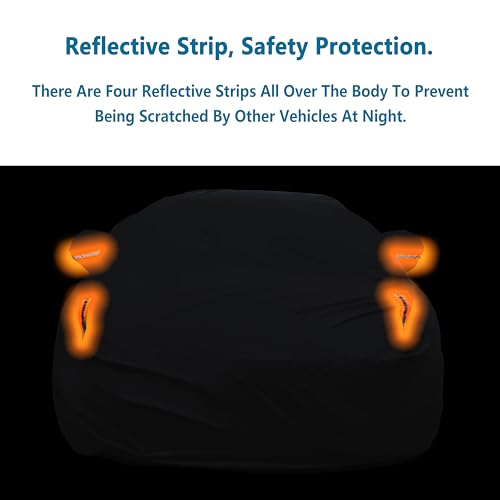 Waterproof Car Cover All Weather Snowproof UV Protection Windproof Outdoor Full Truck Cover