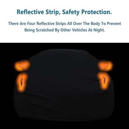 Waterproof Car Cover All Weather Snowproof UV Protection Windproof Outdoor Full Truck Cover