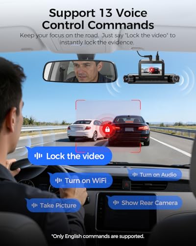 M660 4 Channel Dash Cam Front and Rear Inside