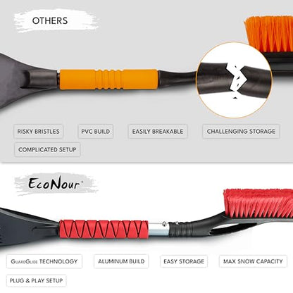 27" Aluminum Car Snow Scraper and Brush