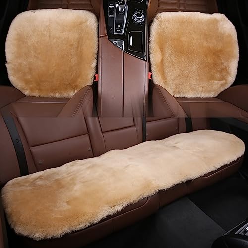 Genuine Sheepskin Car Rear Seat Rear Cover for Fuzzy Fur Wool Cushion